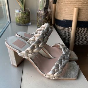 Dolce Vita Paily Heels gold sz6